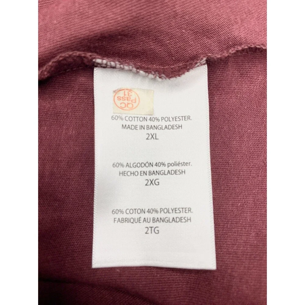 ProEdge Virginia Tech Hokies Womens XXL T-Shirt NWT V-Neck Maroon NCAA Fan Gear - Picture 6 of 8